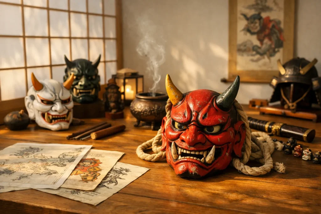 Les masques Oni : Légendes et réalités au fil des régions japonaises