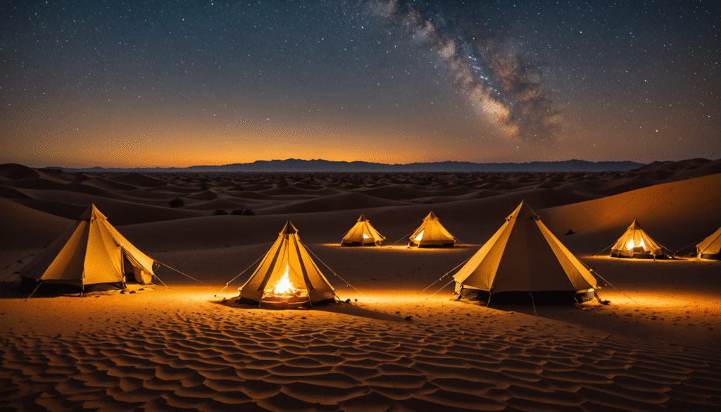Camper dans le désert : expériences insolites autour d’Abu Dhabi