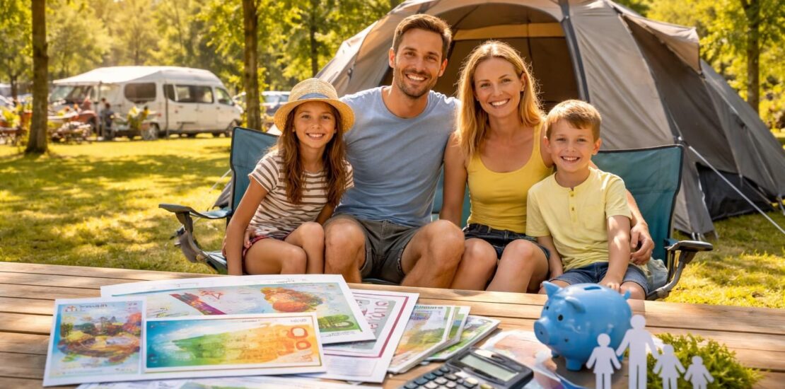 Financer vos vacances en camping avec des aides CAF et chèques vacances ANCV pour familles