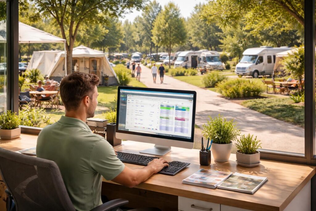 Logiciels de gestion pour campings avec CampingCare et Newbook pour réservations simplifiées