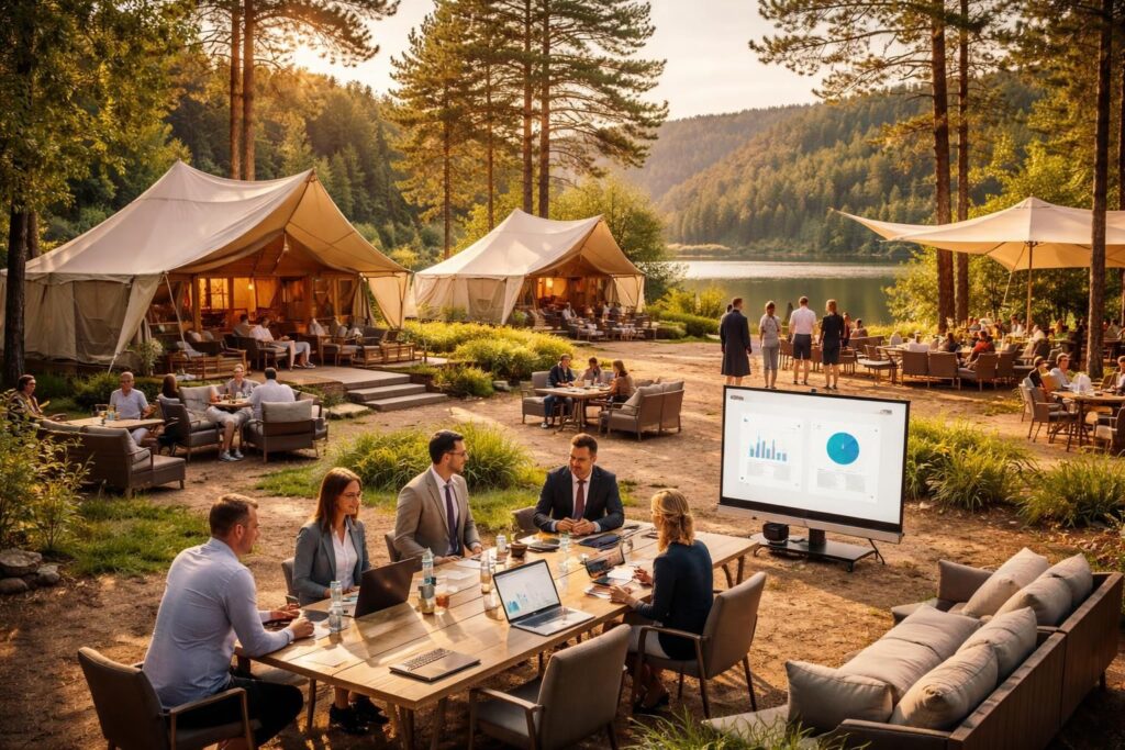 Organiser vos événements avec des solutions pour entreprises dans les campings professionnels