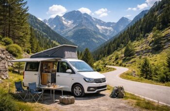 Road trip en camping dans les Pyrénées avec un van aménagé Volkswagen California
