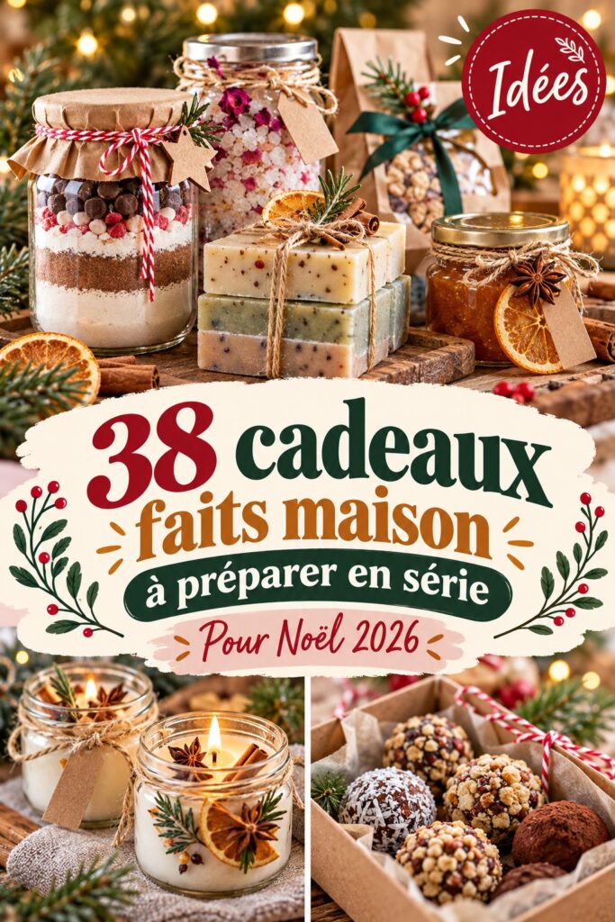 38 cadeaux faits maison à préparer en série