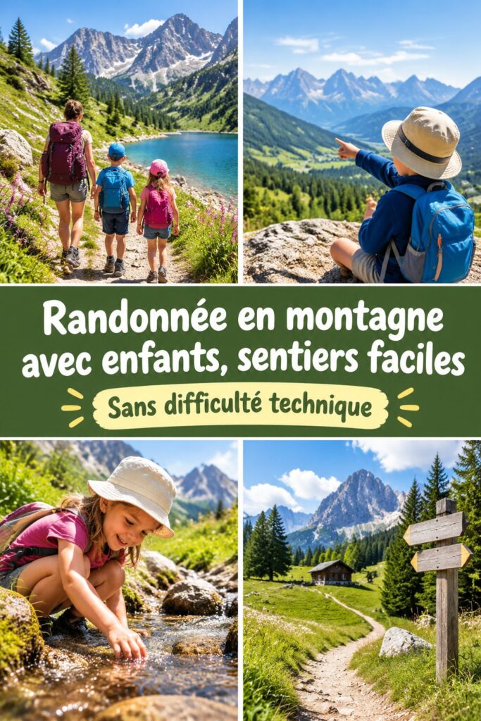 Randonnée en montagne facile avec les enfants